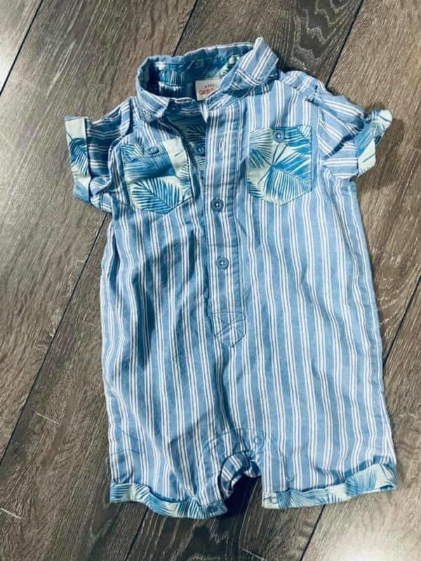 BOYS - #708 - Thicker Material - Size 12 Months - Romper