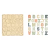 Pastel Wooden ABC Puzzle Board - Image 3