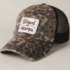 Blessed Mama Leopard Print Mesh Back Cap - Image 3