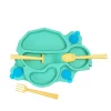 Constructive Eating: Baby Turtle Suction Plate and Training Utensils - Image 4