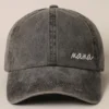 Mama Lettering Embroidery Baseball Cap (Multiple Colors) - Image 2