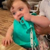 Busy Baby Bungee Bib & Utensil Set (Two Colors) - Image 9