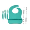 Busy Baby Bungee Bib & Utensil Set (Two Colors) - Image 2