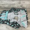 High Chair / Cart Cover - Teal / Grey Whales