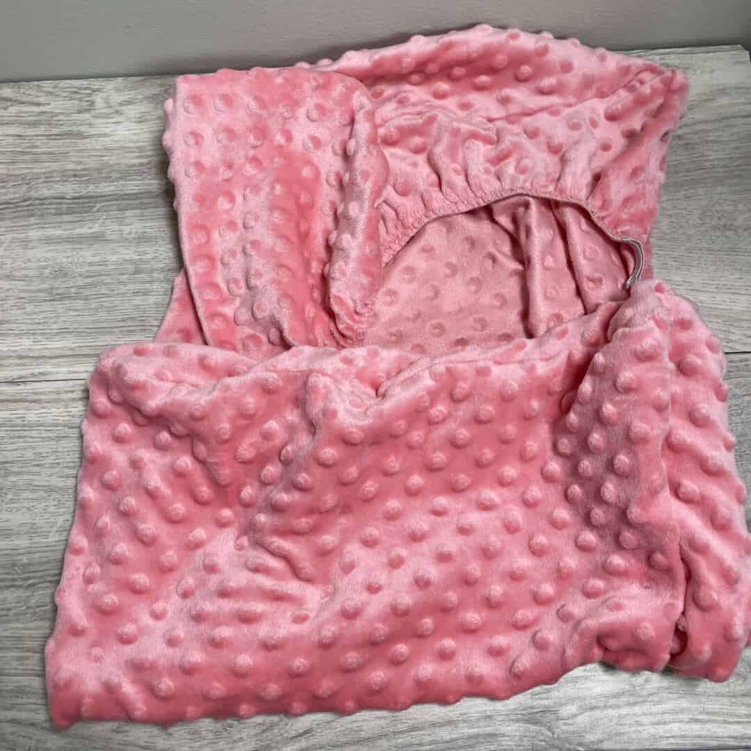 Pink Minky Changing Pad Cover