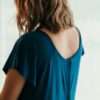 Teal Maternity Mommy Labor and Delivery/ Nursing Gown - Image 4