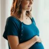 Teal Maternity Mommy Labor and Delivery/ Nursing Gown - Image 3