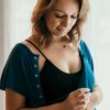 Teal Maternity Mommy Labor and Delivery/ Nursing Gown - Image 7