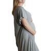 Heather Grey Maternity Mommy Labor and Delivery/ Nursing Gown - Image 3