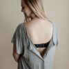 Heather Grey Maternity Mommy Labor and Delivery/ Nursing Gown - Image 5