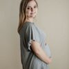 Heather Grey Maternity Mommy Labor and Delivery/ Nursing Gown - Image 4