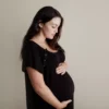 Black Maternity Mommy Labor and Delivery/ Nursing Gown - Image 3