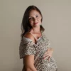 Leopard Maternity Mommy Labor and Delivery/ Nursing Gown - Image 5