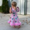 Ms. Green Fur Hem Dress - Image 3