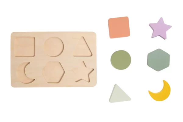 Wooden Shapes Puzzle, Developmental Learning Toy - Image 7