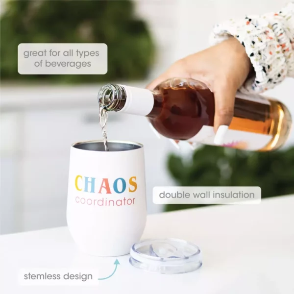 Chaos Coordinator Wine Tumbler - Image 3