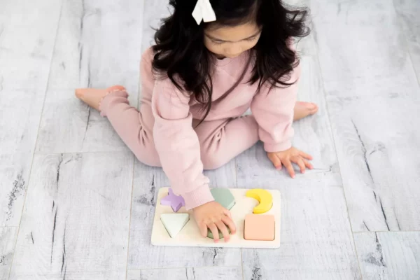 Wooden Shapes Puzzle, Developmental Learning Toy - Image 4