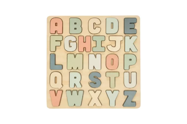 Wooden Alphabet Puzzle, Nursery Decor - Image 2