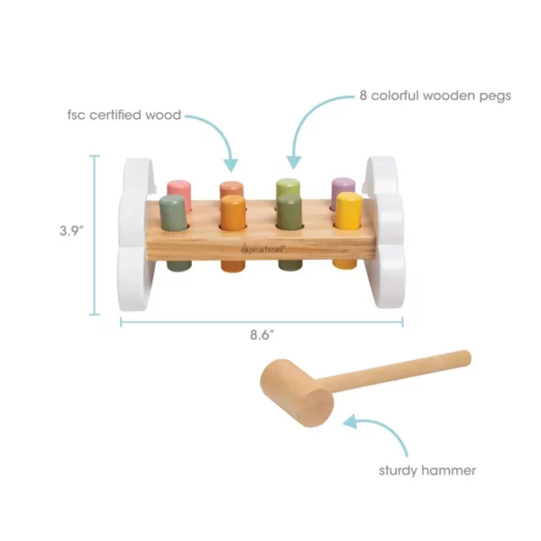 Wooden Hammer Bench Toy, Learning Toy - Image 7