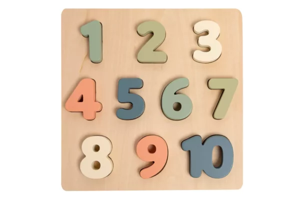 Wooden Numbers Puzzle, Nursery Decor - Image 3