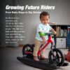 Strider 12” Sport Bike + Rocking Base - Helps Teach Baby How to Ride a Balance Bicycle - Outdoor Rusting Present - Image 2