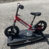 Strider 12” Sport Bike + Rocking Base - Helps Teach Baby How to Ride a Balance Bicycle - Outdoor Rusting Present