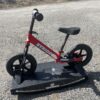Strider 12” Sport Bike + Rocking Base - Helps Teach Baby How to Ride a Balance Bicycle - Outdoor Rusting Present - Image 5