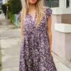 Pre - Order | Mom's Going Out Silk Woven Animal Print Dress (2 Colors) - Image 7