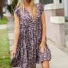Pre - Order | Mom's Going Out Silk Woven Animal Print Dress (2 Colors) - Image 5
