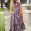Pre - Order | Mom's Going Out Silk Woven Animal Print Dress (2 Colors) - Image 4