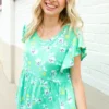Pre - Order | Spring Into Floral Ruffle Top
