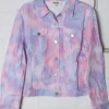Pre - Order | Cloud Tie Dye Washed Denim Jacket