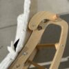 MallBest 3-in-1 Baby Bouncer Adjustable Wooden Rocker Chair Recliner with Removable Cushion and Seat Belt - Image 3