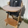 Beyond Junior Wooden High Chair with Tray - Adjustable and Convertible High Chair