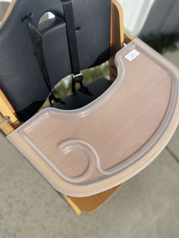 Beyond Junior Wooden High Chair with Tray - Adjustable and Convertible High Chair - Image 3