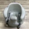 Bumbo Baby Floor Seat, Portable Infant Sit Up Activity & Eating Chair, Cool Grey