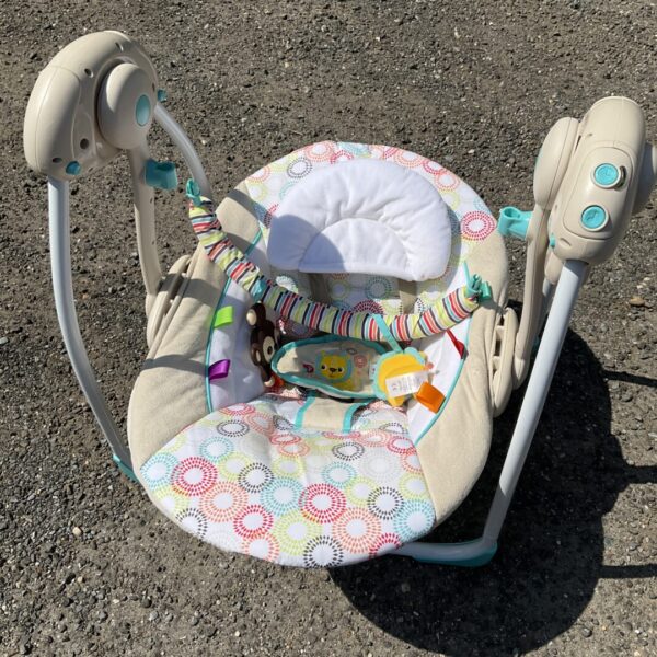 Bright Starts Comfy Baby Bouncer Soothing Vibrations Infant Seat - Image 2